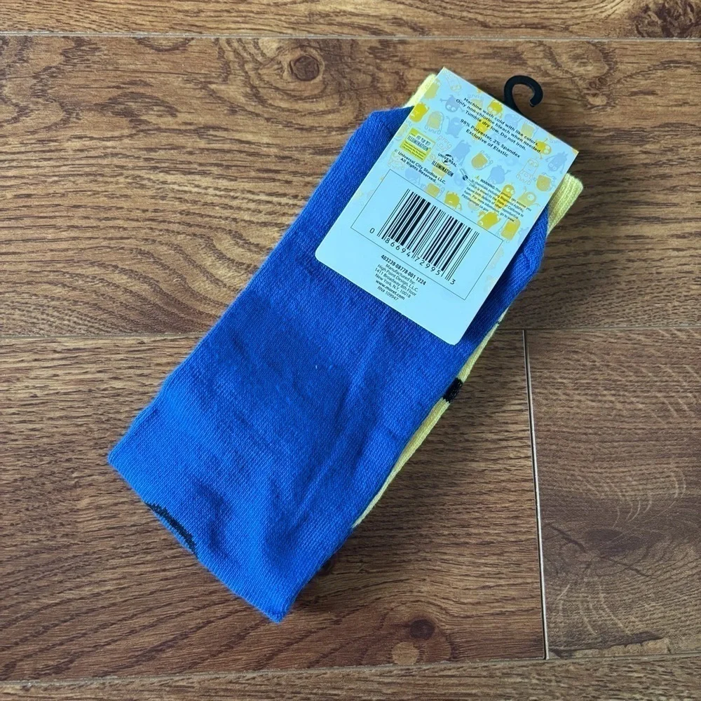 Minions yellow crew socks